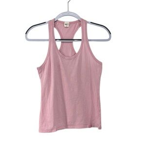 SET. Bubblegum Pink Racerback Cotton Tank Top